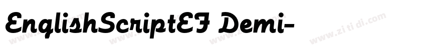 EnglishScriptEF Demi字体转换